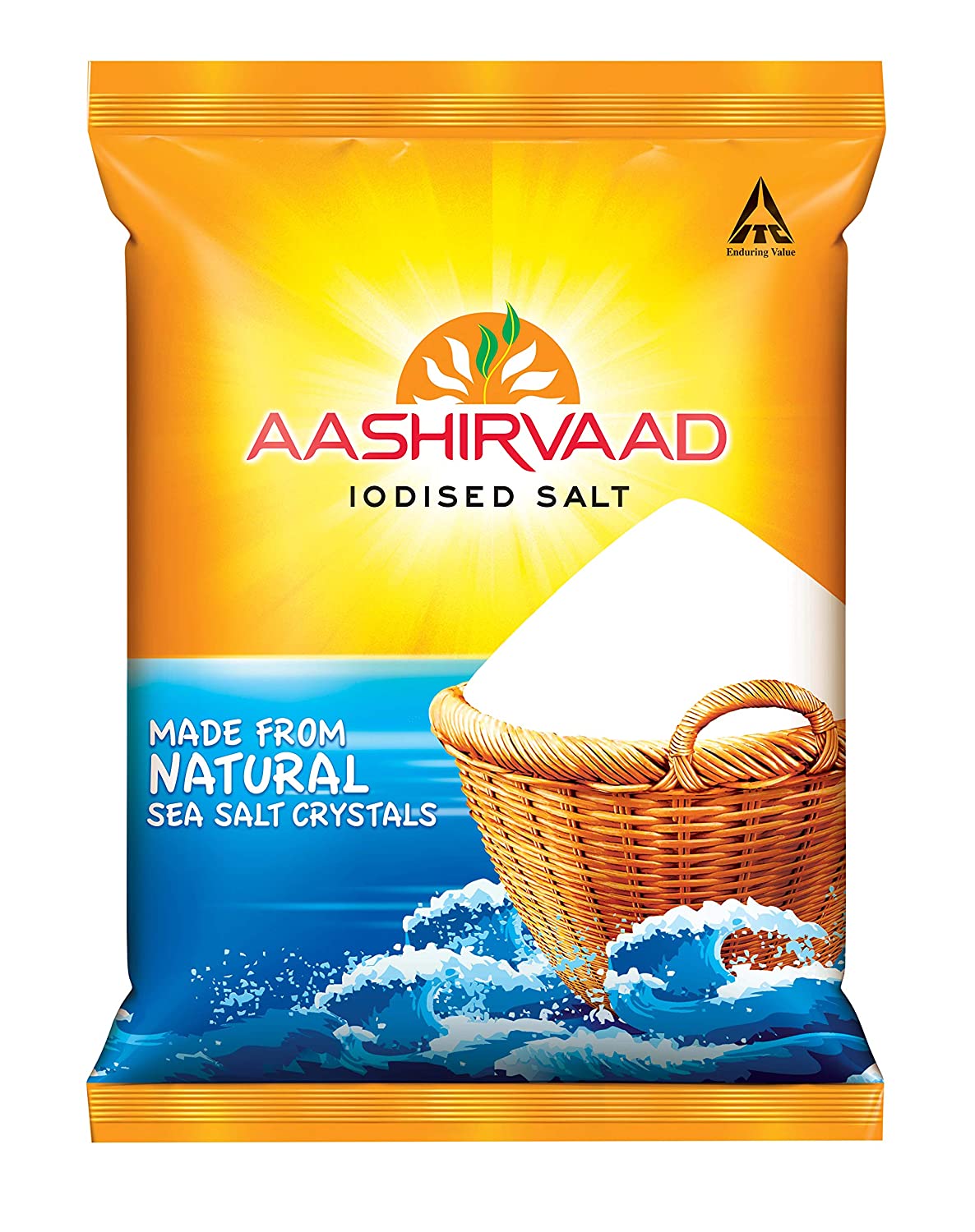 Aashirvaad Salt - Iodised, 1kg Bag