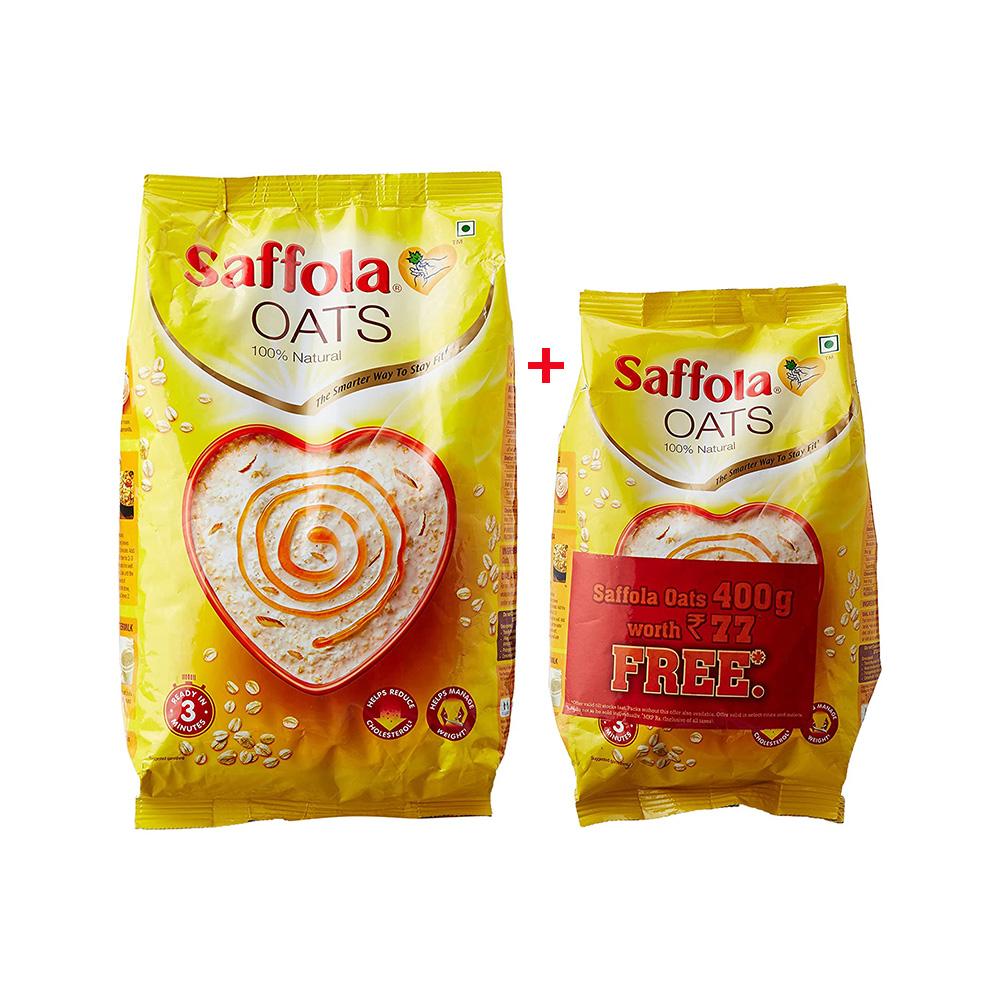 Saffola Oats - 1kg with Free Saffola Oats 400gm