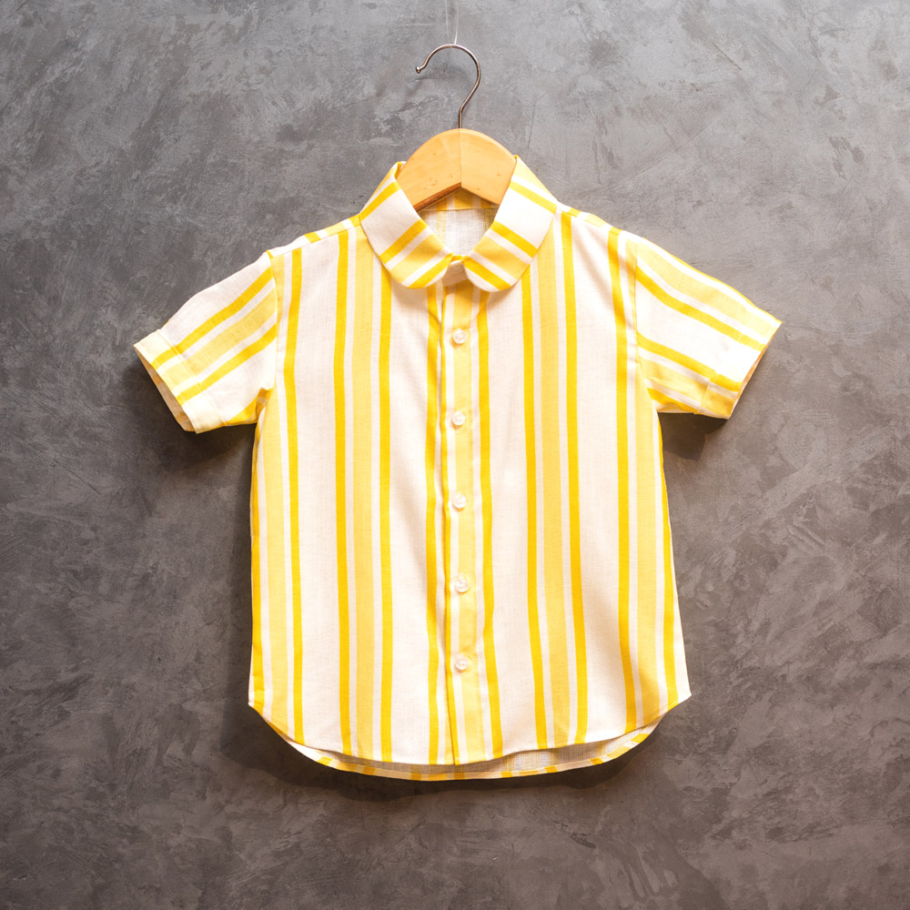 Thiya Multicolour Stripes Print Boys Shirt