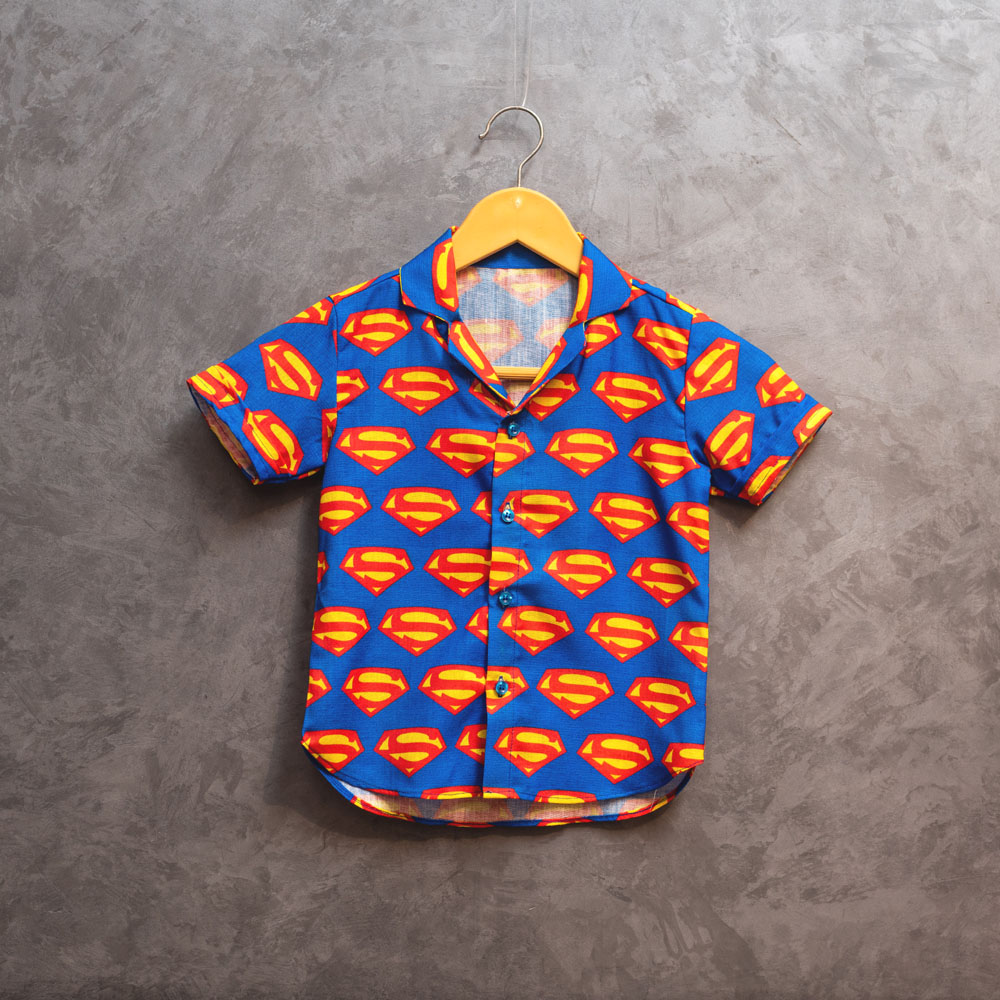 Thiya Superman Print Boys Shirt