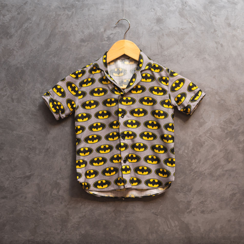Thiya Batman Print Boys Shirt