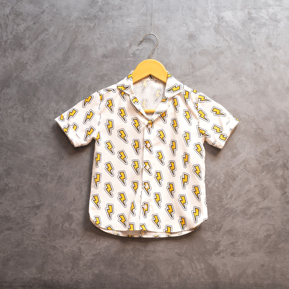 Thiya Thunder Print Boys Shirt