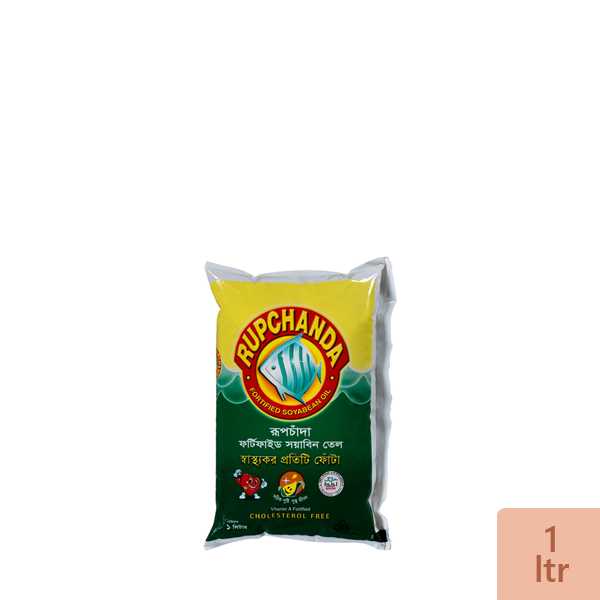 Rupchanda Soyabean Oil (poly) 1ltr