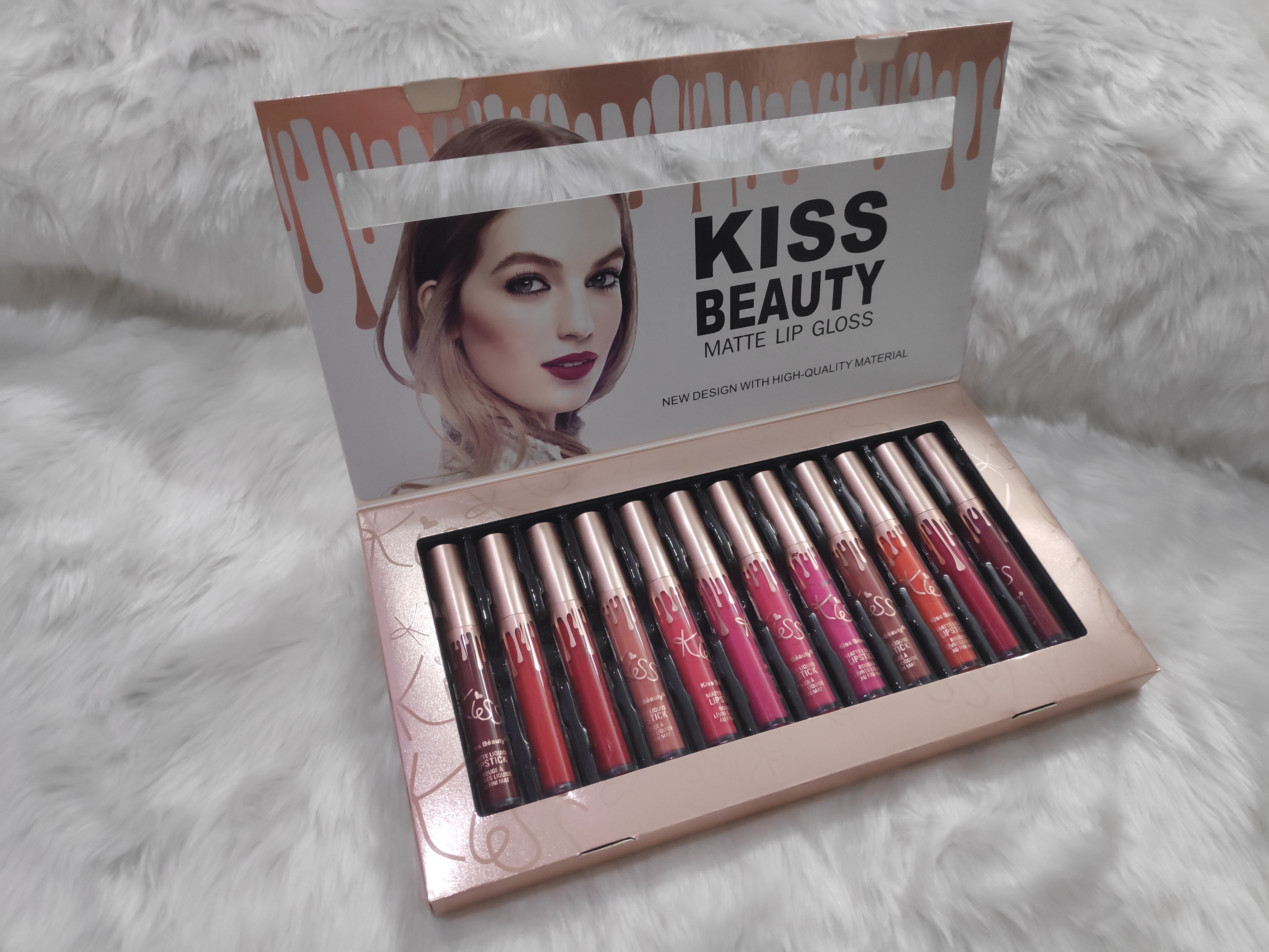 KissBeauty Matte Lip Gloss 6gm*12-Shades