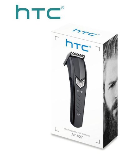 HTC Rechargeable Cordless Hair Trimmer For Men 3 Watts, AT-527 Professional Hair Clipper Ready Stock