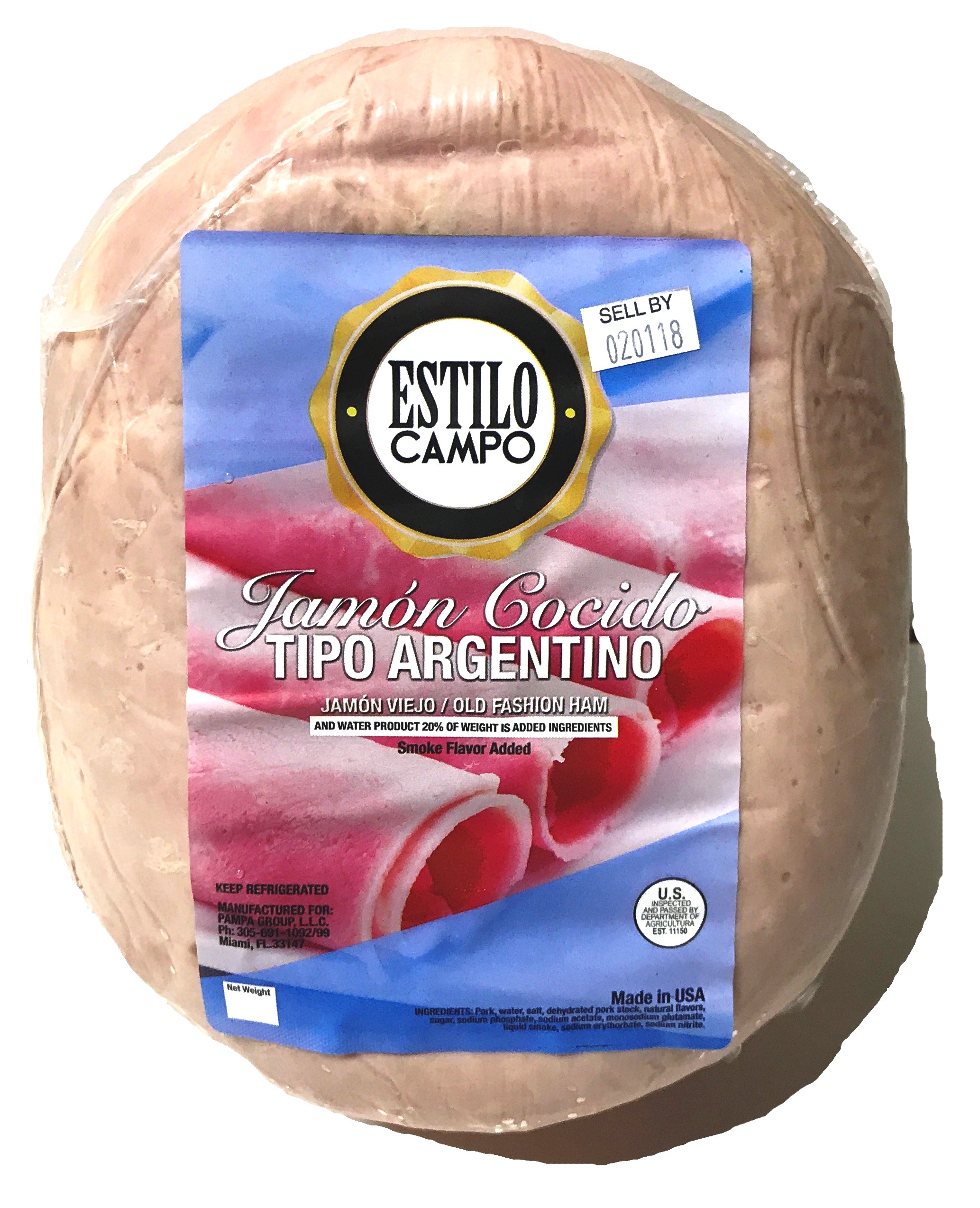 Jamon Cocido Estilo Campo tipo Argentino (x libra)