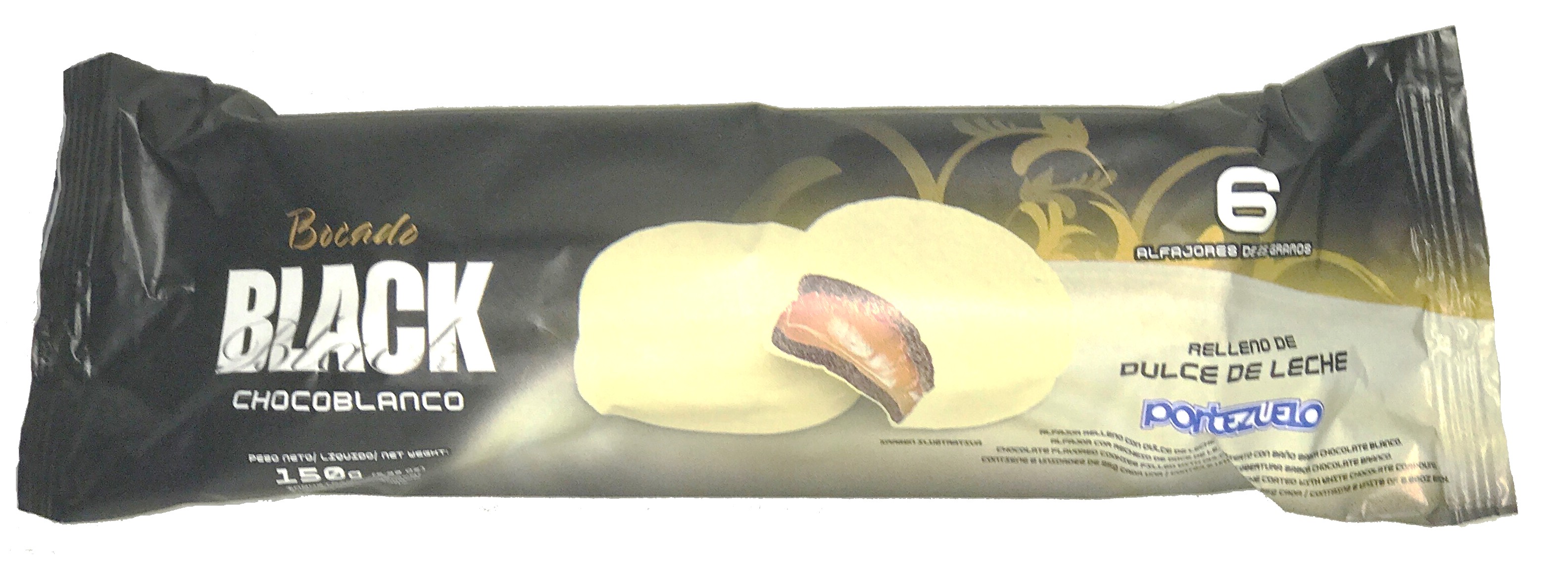 Bocadito Portezuelo Black Chocolate Blanco 30 x 6 x 150 g