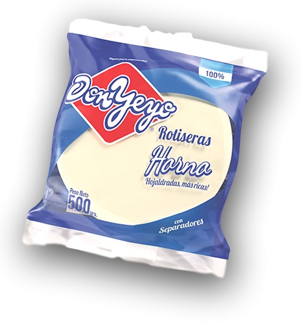 Tapas Rotiseras Hojaldre Don Yeyo 24 x 12 x 500 g
