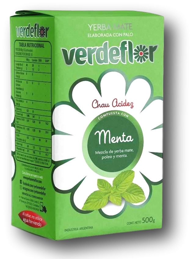 Yerba Verdeflor Menta 12 x 500 g