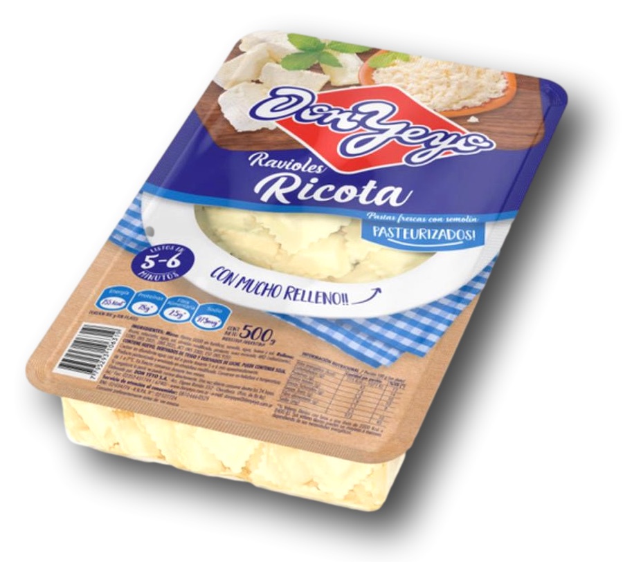 Ravioles de Ricotta Don Yeyo 20 x 500 g