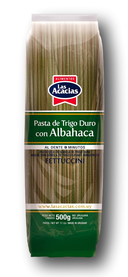 Fettuccini de Albahaca Las Acacias 20 x 500 g