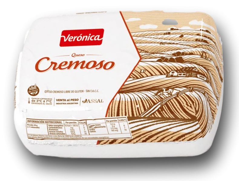 Queso Cremoso cortado Veronica x Lb