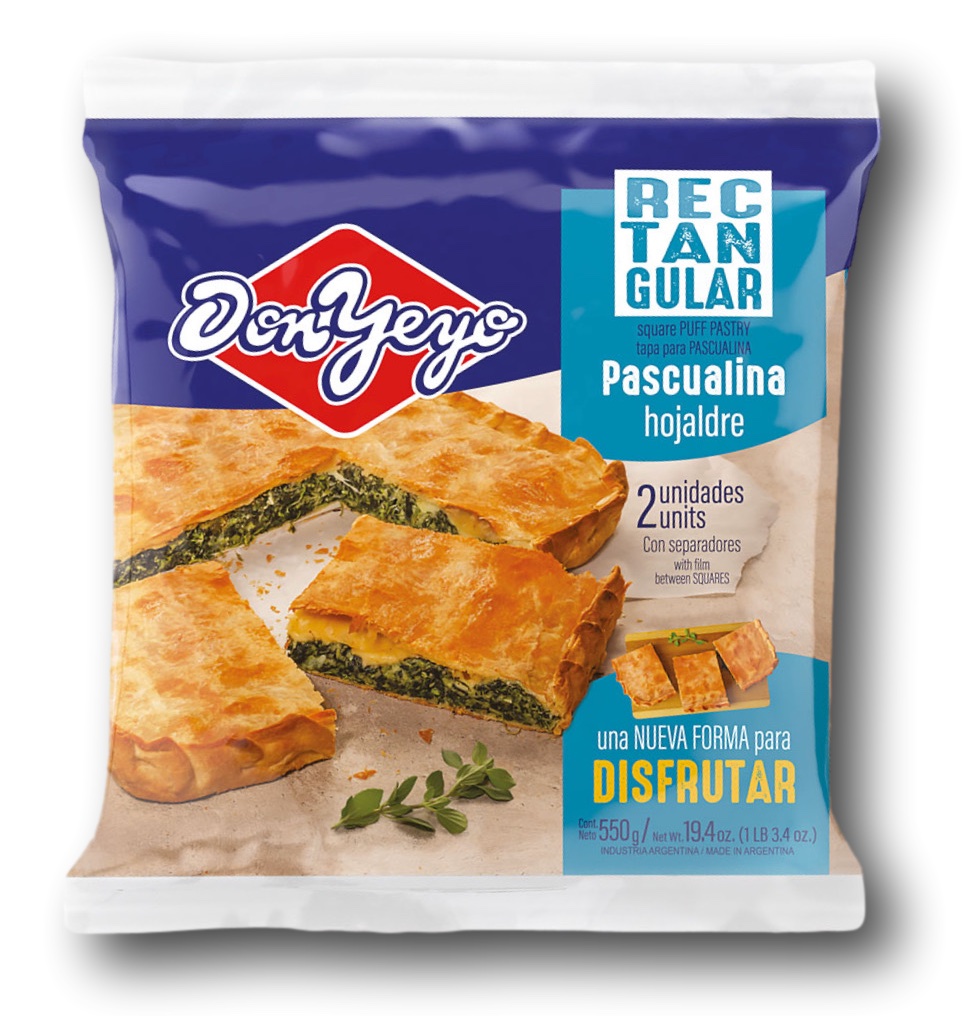 Pascualina Rectangular Don Yeyo 25 X 550 g