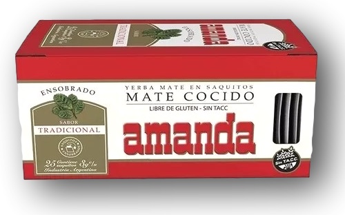 Mate cocido Amanda 10 x 25 x 3 g