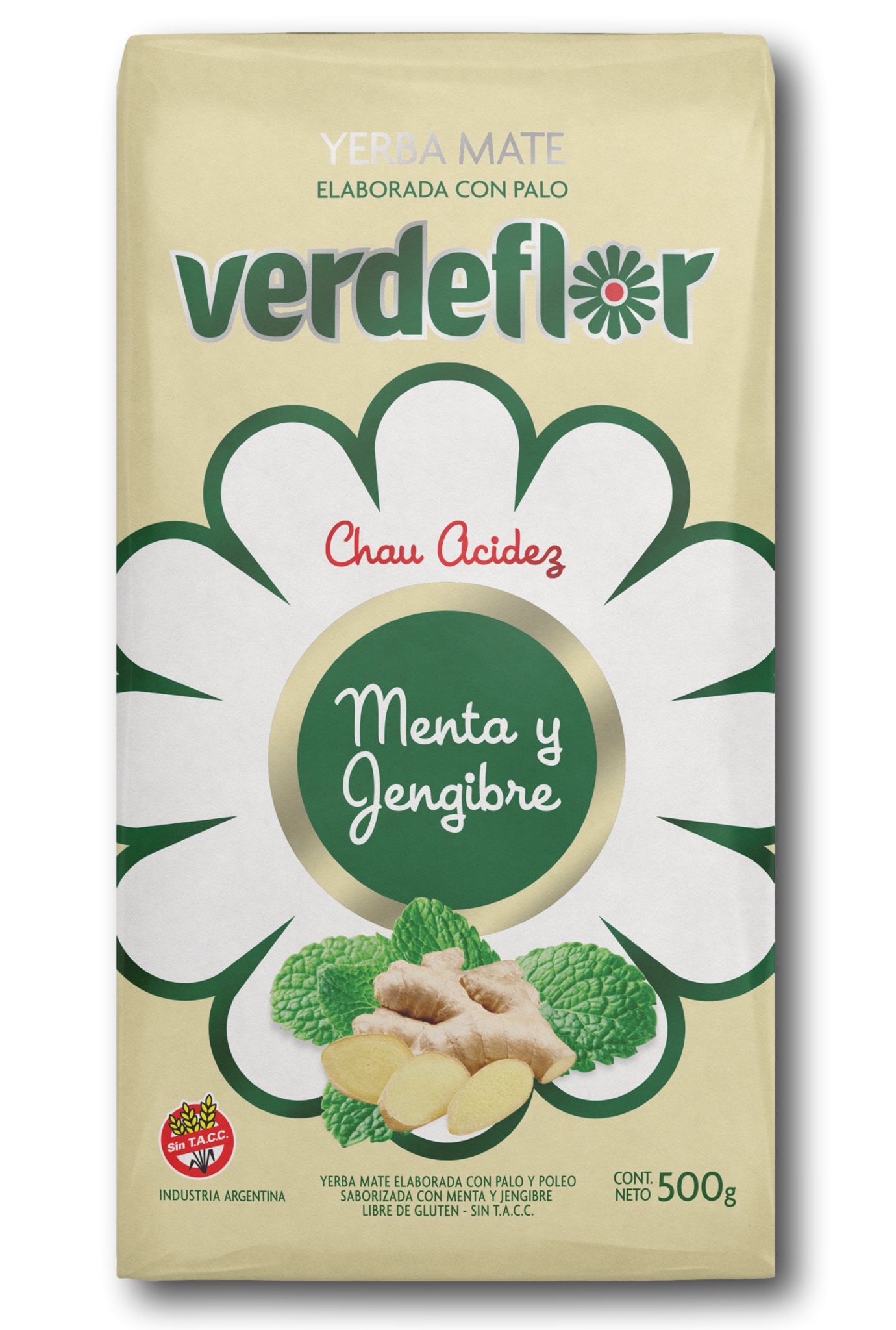 Yerba Verdeflor Menta y Jengibre 12 x 500 g