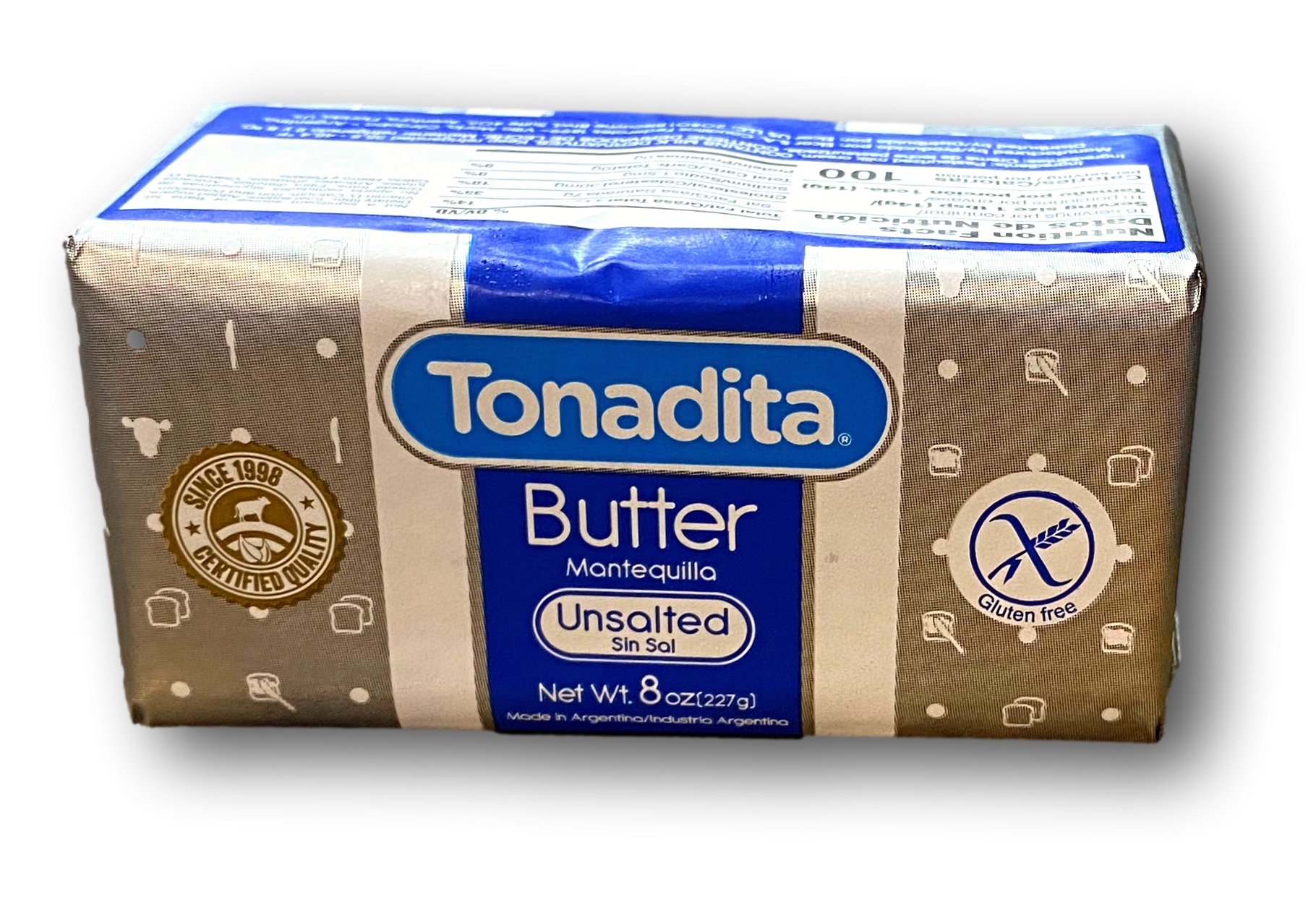 Manteca SIN SAL Tonadita 10 x 227 g