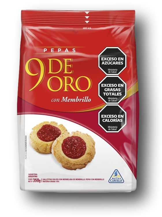 Pepas 9 de Oro 16 x 200 g