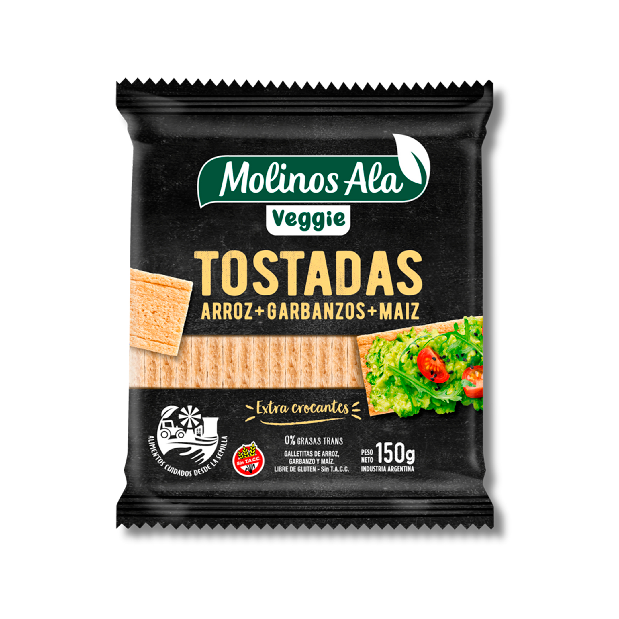 Tostada Arroz Veggie Molinos Ala 24 x 150 g
