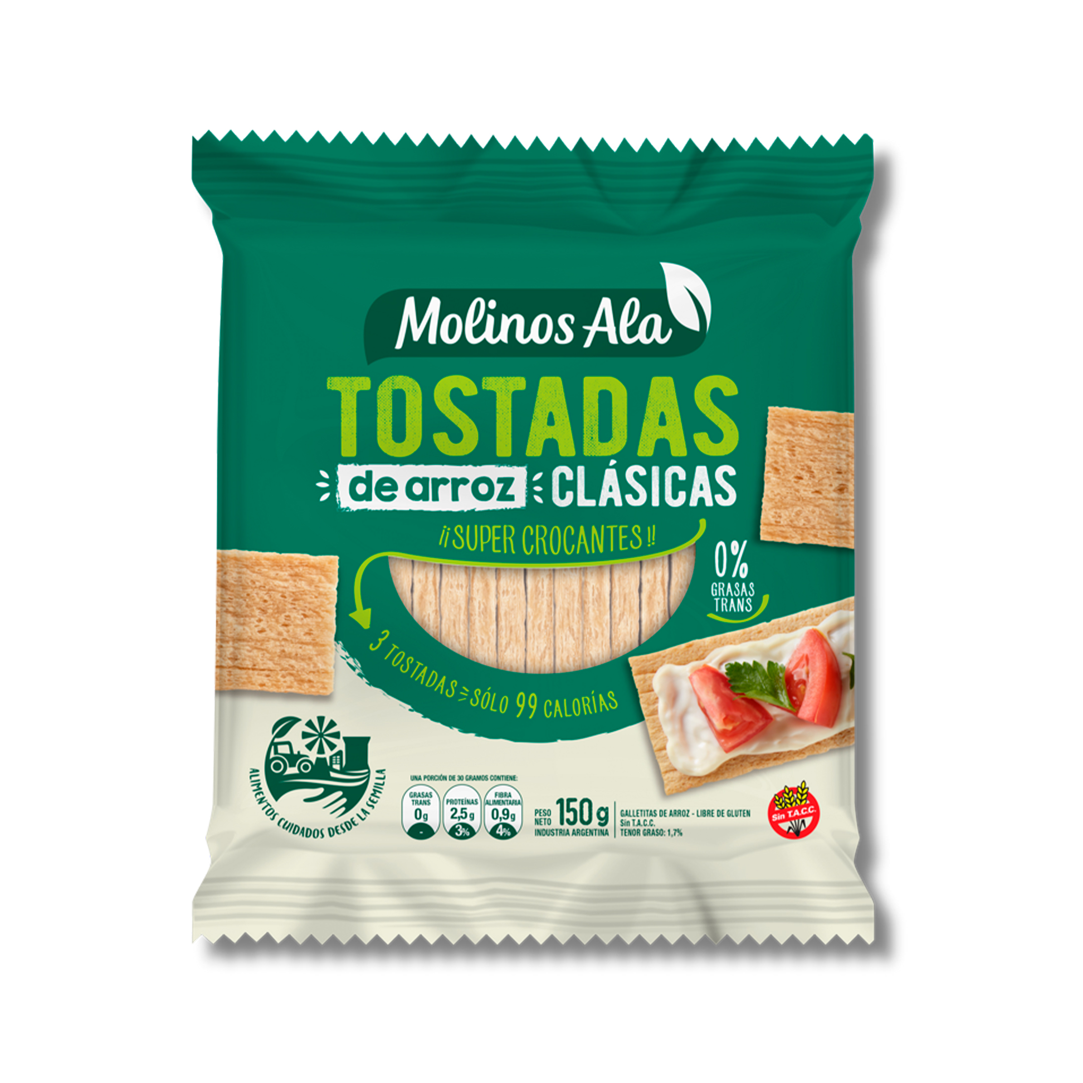 Tostada Arroz Clasica Molinos Ala 24 x 150 g