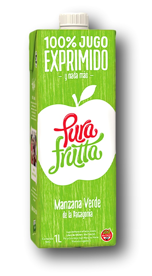Jugo de MANZANA VERDE Pura Frutta NFC 8 x 1 litro