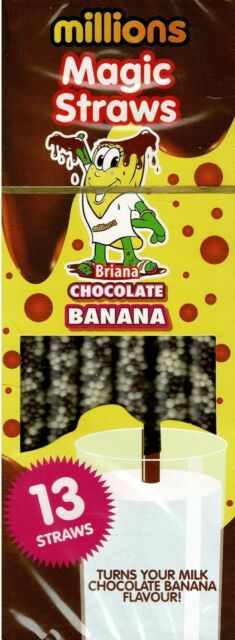MIllions Magic Straws Chocolate Banana 78g