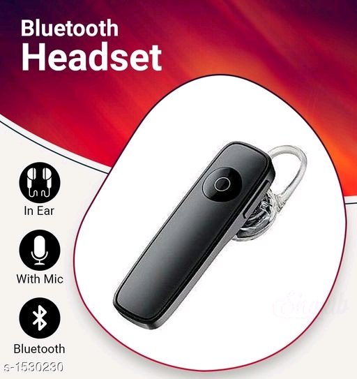 Wireless bluetooth headset