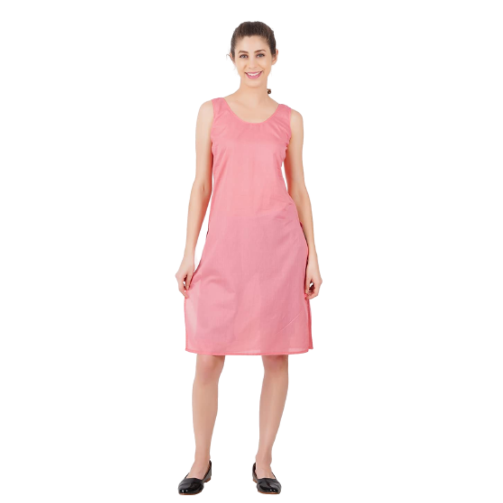 Cotton Gajiri Long Sameej/Inner/Camisole for chikankari Transparent fabric Clothing.