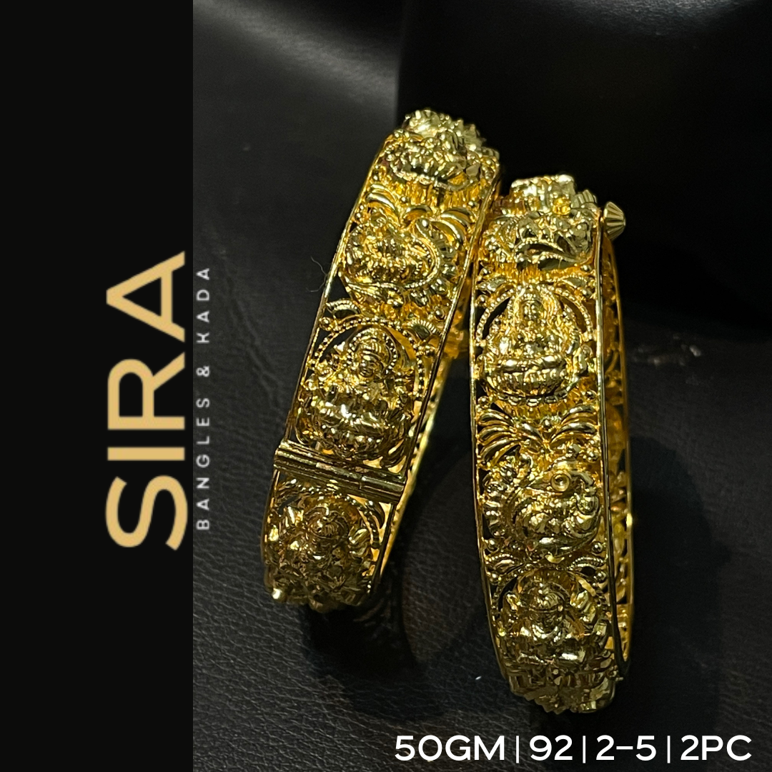 Temple Bangles 50gms Jodi 2Pc 