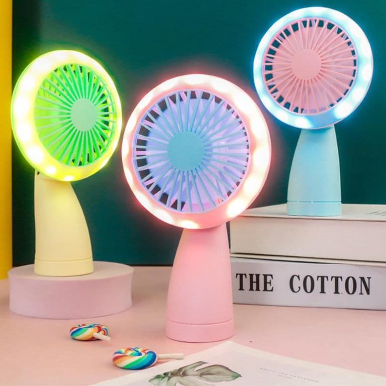 Rechargeable mini Led hand fan-Random color