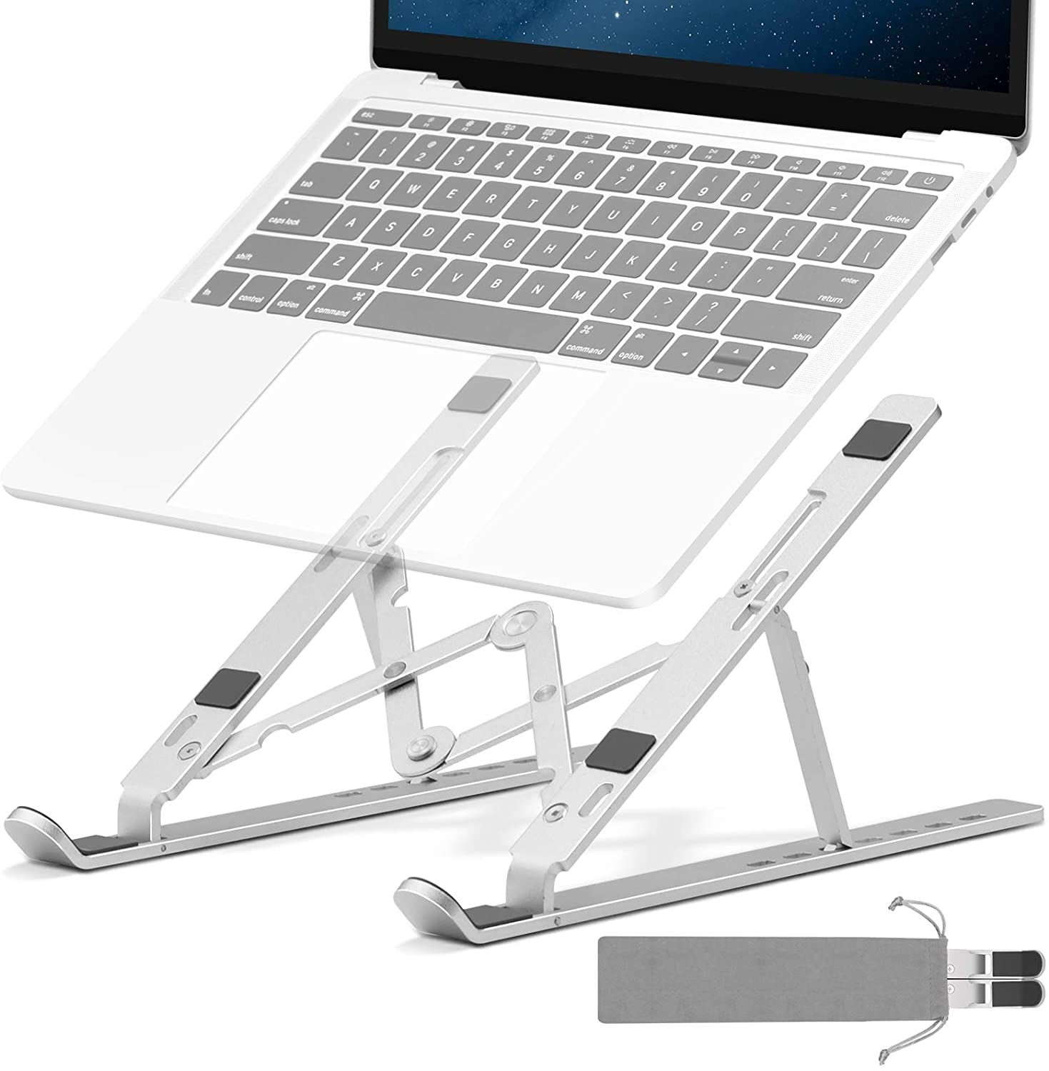 Aluminum Alloy Adjustable Portable Folding Notebook Stand Foldable Laptop Stand