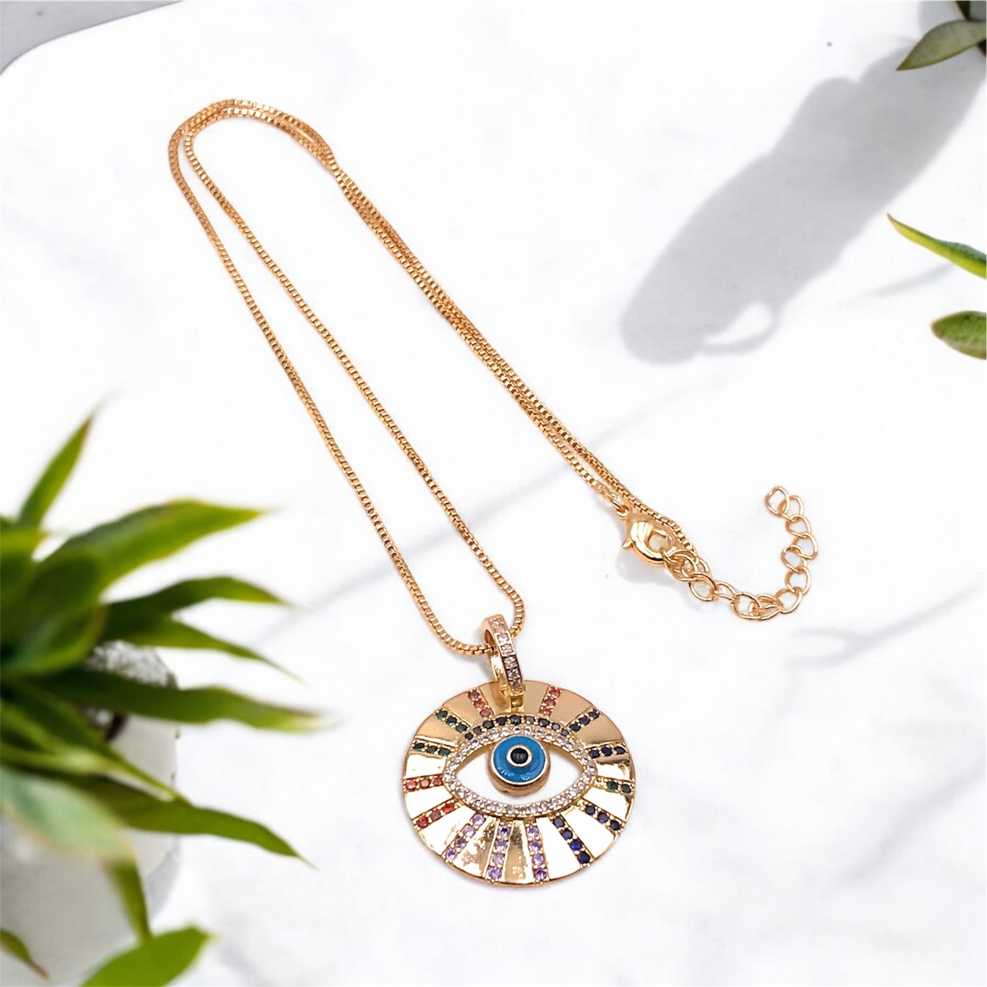 Sunshine Evil Eye Necklace