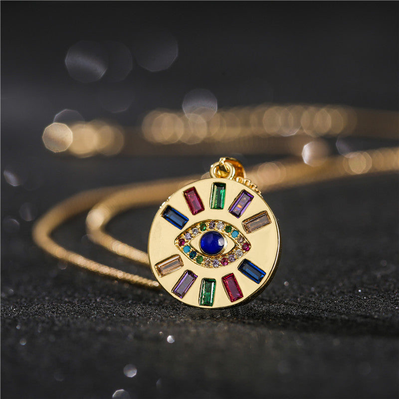 Beaming Evil Eye Necklace