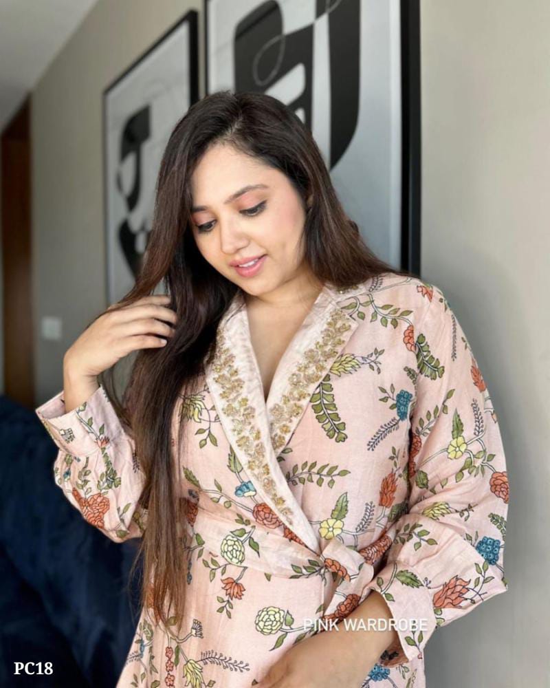 Blazer style Silk Jacket