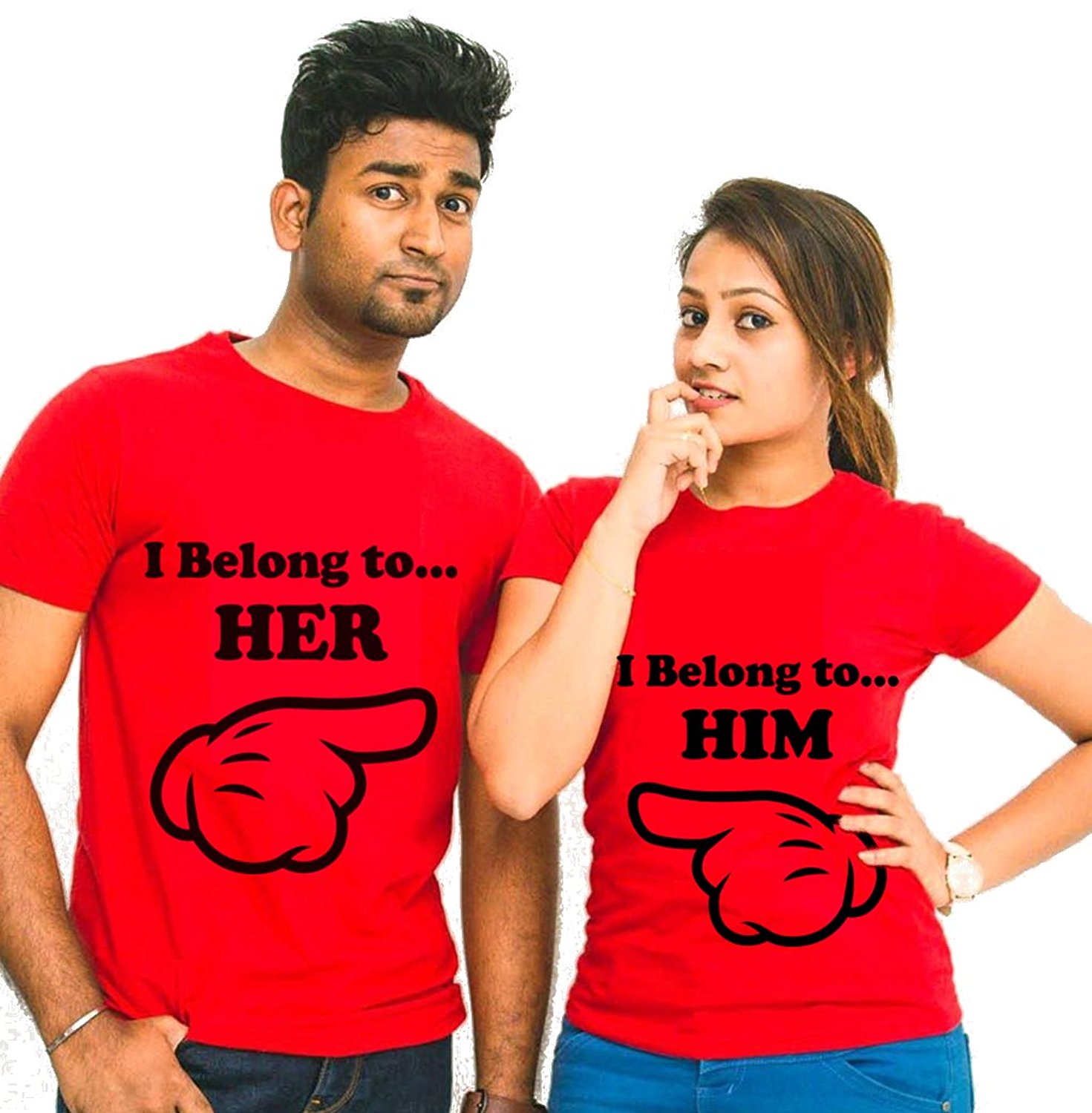 Round Neck Pure Cotton Couple Tee  