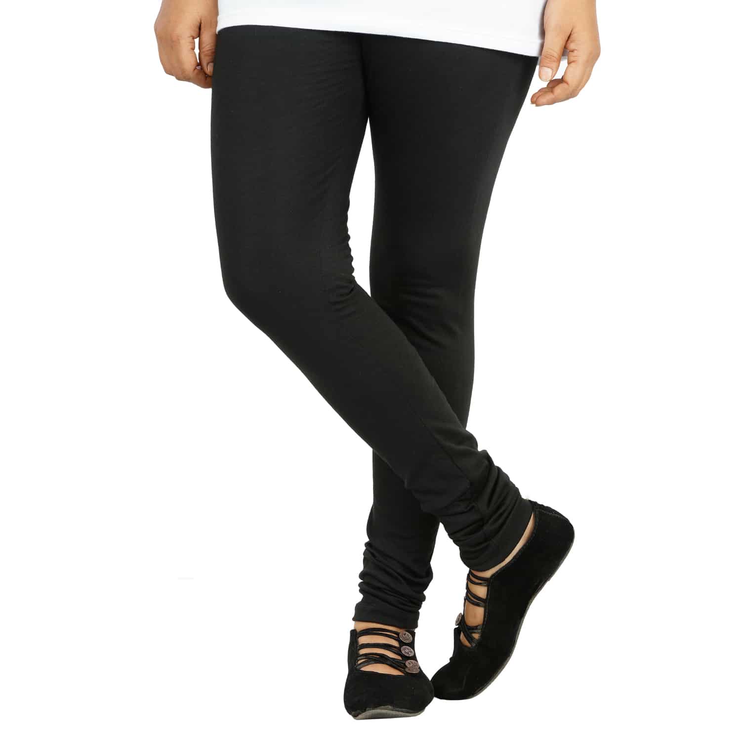 Double F Women cotton lycra full length leggings 21 color 