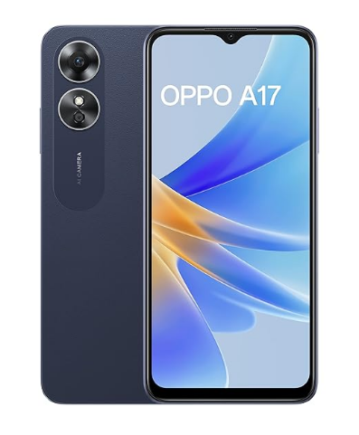 (Refurbished) Oppo A17 (Midnight Black, 4GB RAM, 64GB Storage)