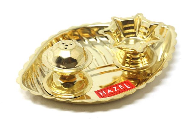 Brass Pooja Thali small 