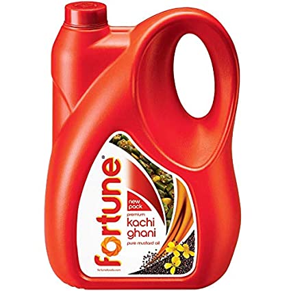 Fortune Refined Kachi Ghani Mustard Oil, 5 liter