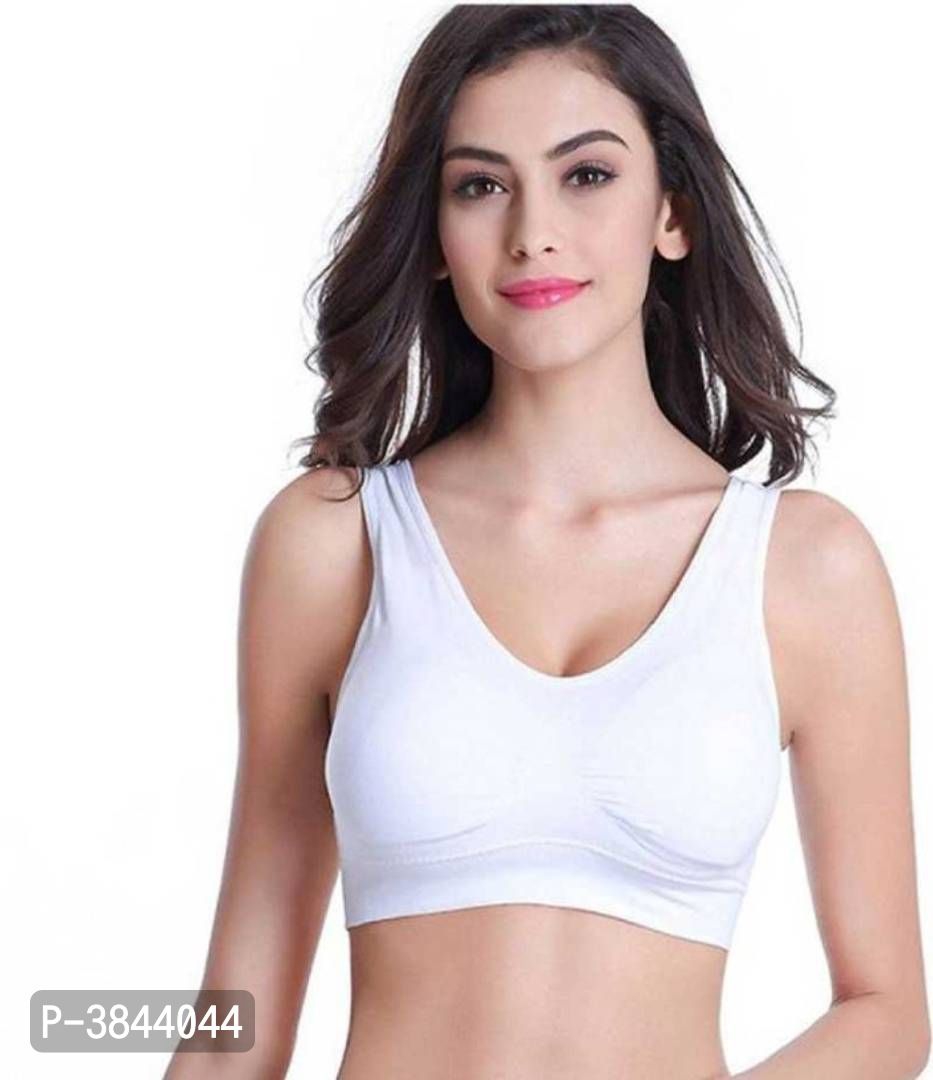 Women's Nylon Stretchable Seamless Air and Sport Bra