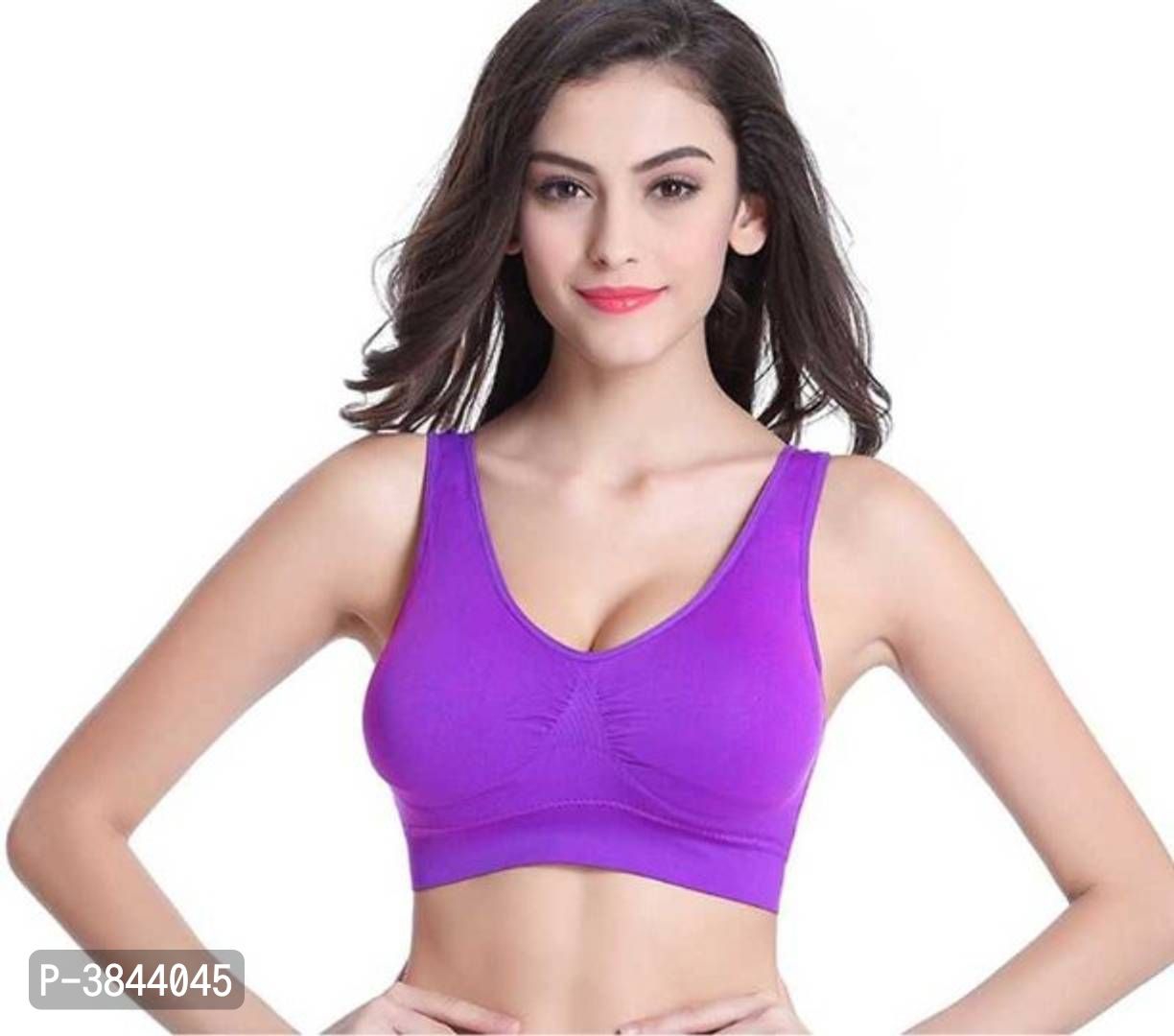 Women's Nylon Stretchable Seamless Air and Sport Bra