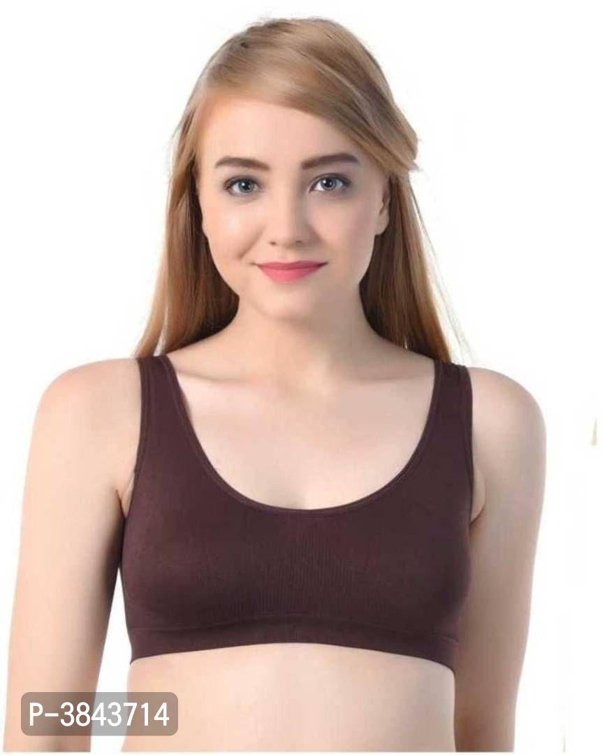 Women's Nylon Stretchable Seamless Air and Sports Bra