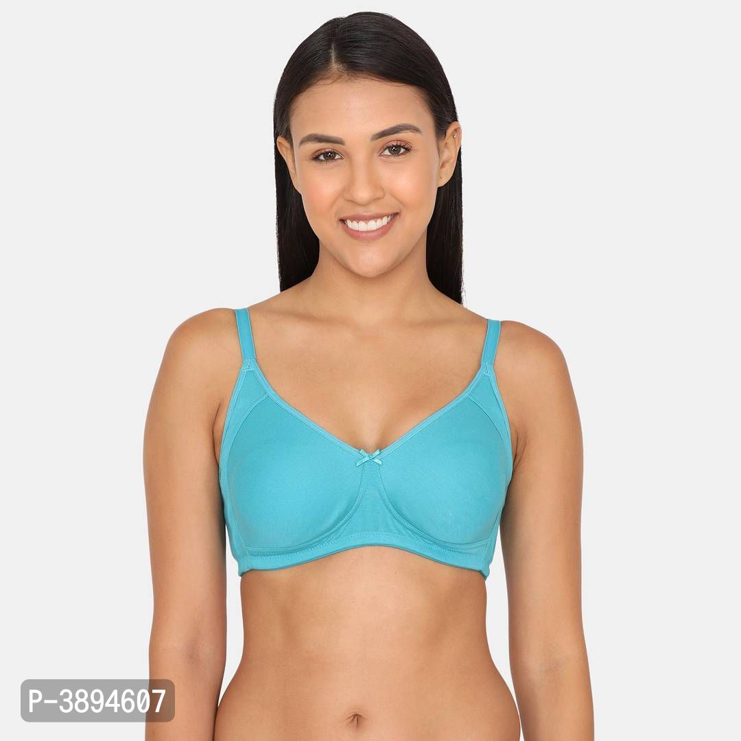 Pink Solid Underwired Lightly Padded Push-Up Bra 