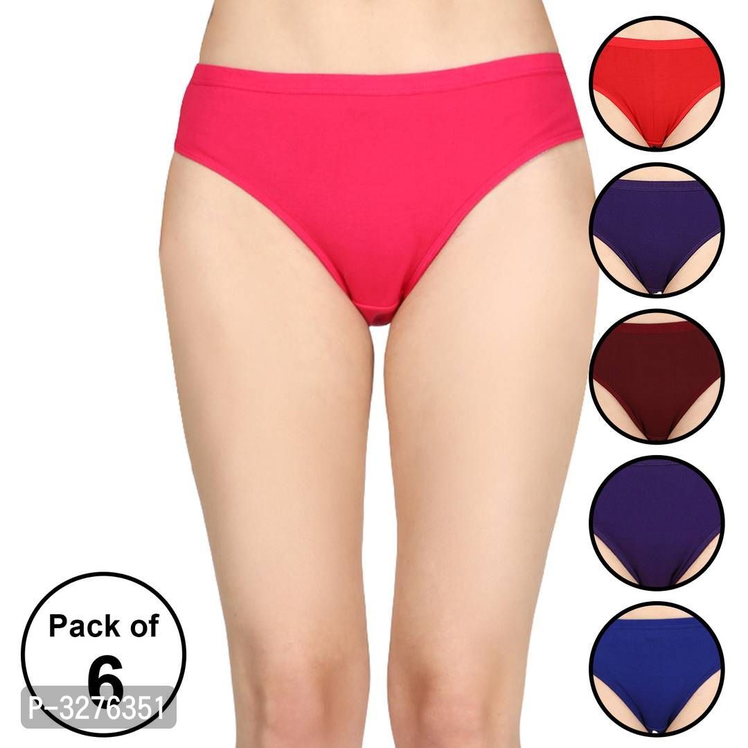 Women's Cotton Daily Wear Briefs Pack Of  6
