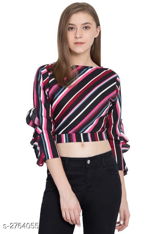 Trendy Poly Crepe Women's Designer Top 