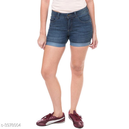 Trendy Denim Women's Shorts 