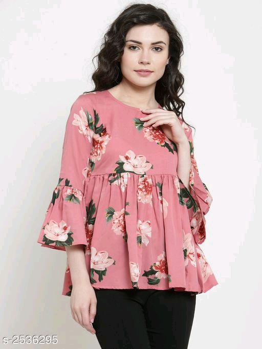  Adorable Poly Crepe Women's Top Fabric: