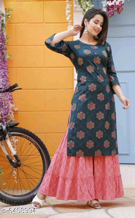 Attractive Women's Kurta Set  Kurta Fabric: 