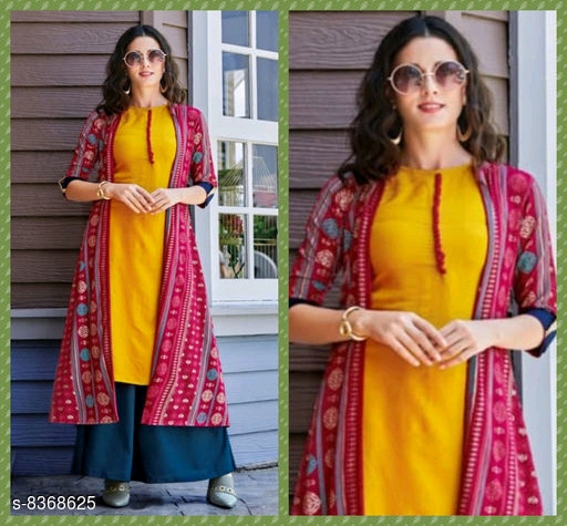 Trendy Women's Kurti  with jacket