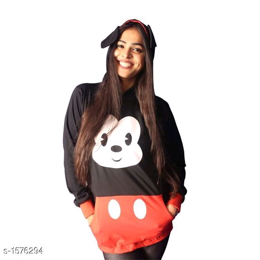 Stylish Knit Cotton Women's Sweatshirt hoodie