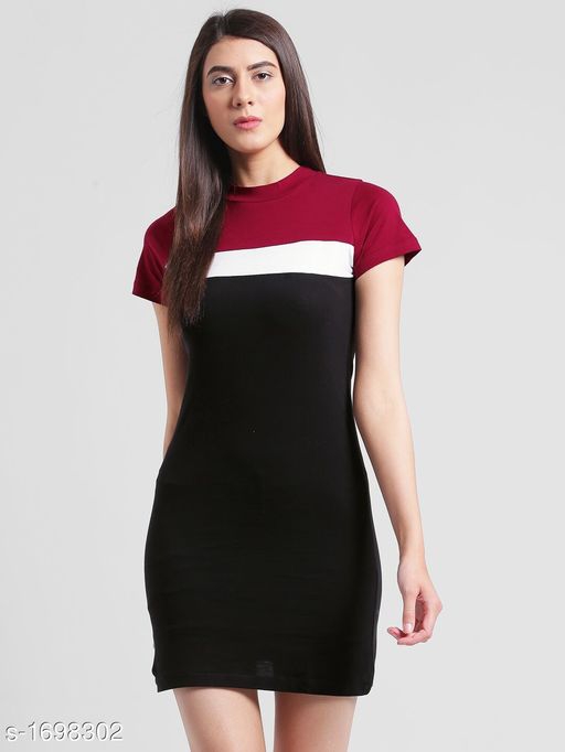 Women's Printed T-Shirt Cotton Dress 